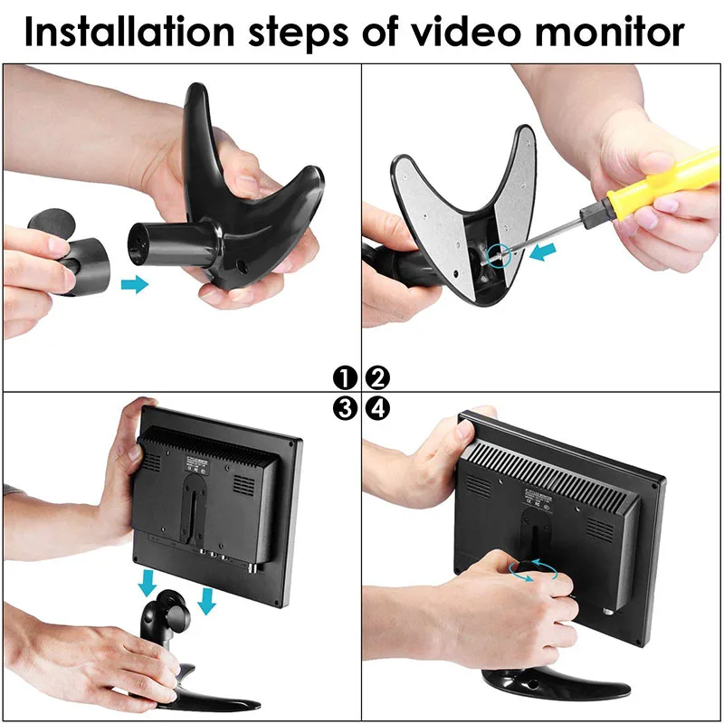 Small Size CCTV Monitor TFTScreen 8 Inch Desktop LCD Monitor