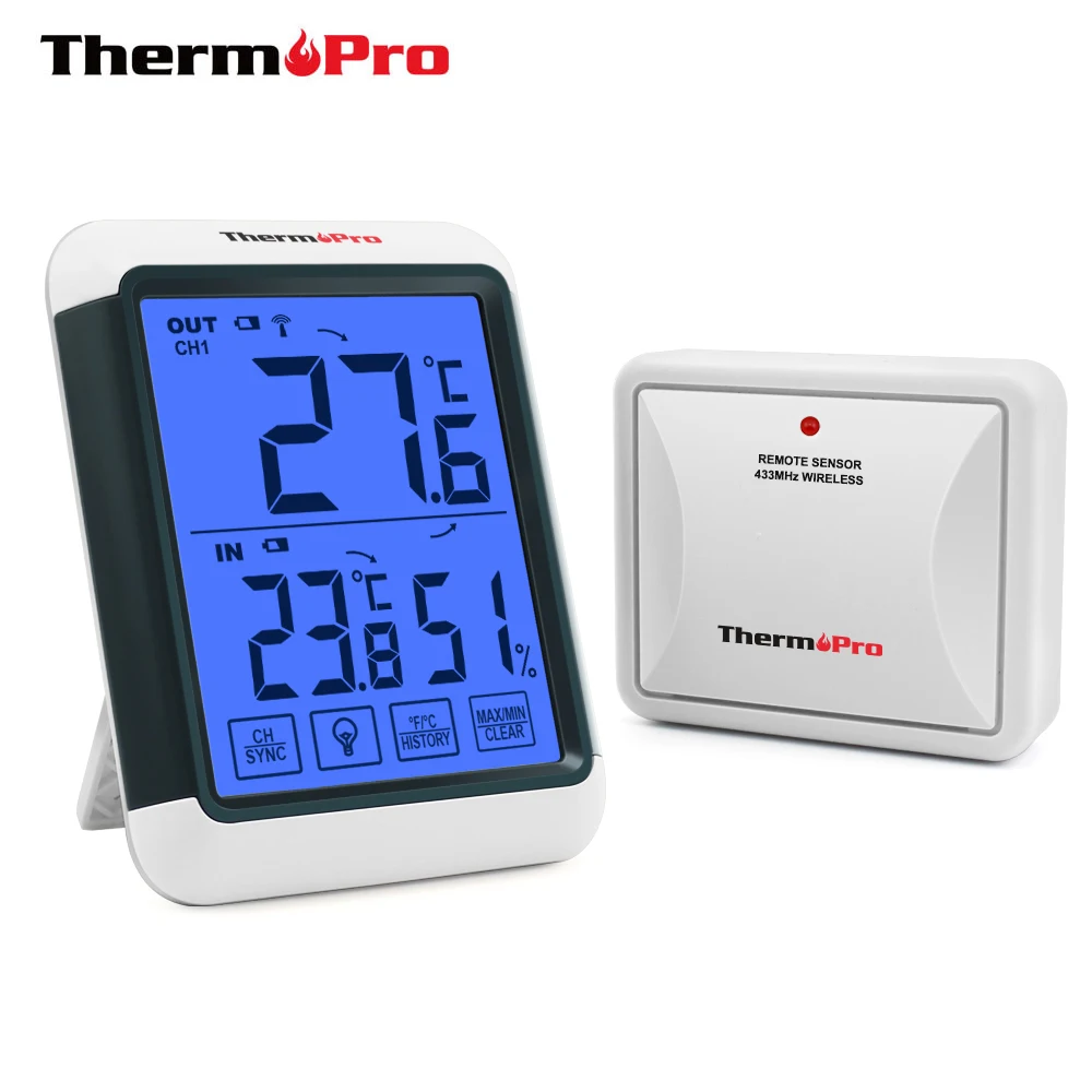 ThermoPro TP53 Digital Thermometer Hygrometer Backlight Indoor