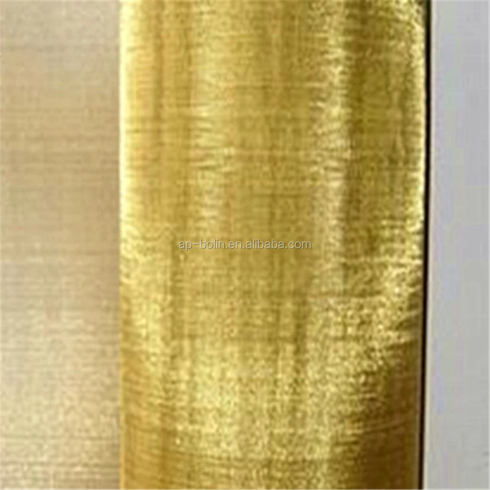 XXIOJUN 99,9% Messing Drahtgeflecht 180 Maschen Feines Siebgewebe, Messingfilter Grobes, Dichtes Gazegewebe, Filtertuch (Farbe : Gelb, Größe : 0.5x10m