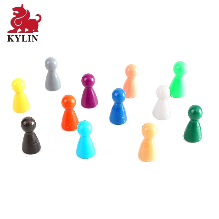 Assorted 1 Inch Multi-Color Pawns Pieces for Board Games, Component,  Tabletop Markers,Arts & Crafts (24 Pack)