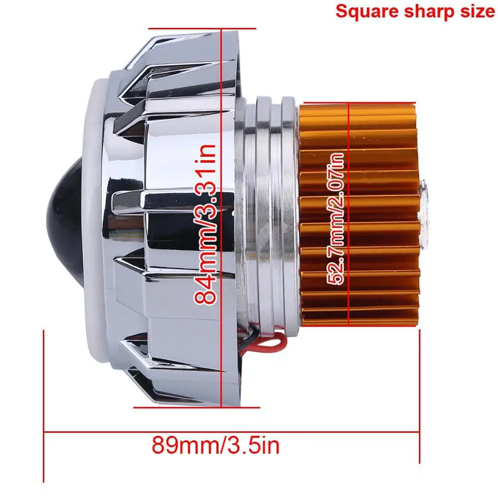 
 10 Вт светодиодные фары «ангельские глазки», «дьявольские глазки», мотоциклетные фары, дальний и ближний свет, стробоскоп, моторная фара для велосипеда  