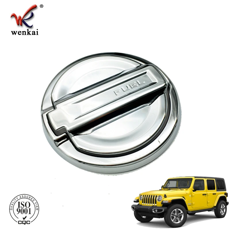 2pcs For Jeep Wrangler Jl 2018 2019 Fuel Gas Tank Cap Cover Abs Chrom Car  Accessories - Buy For Jeep Wrangler,Gas Tank Cover,Car Accessories Jeep  Wrangler Jl Product on 
