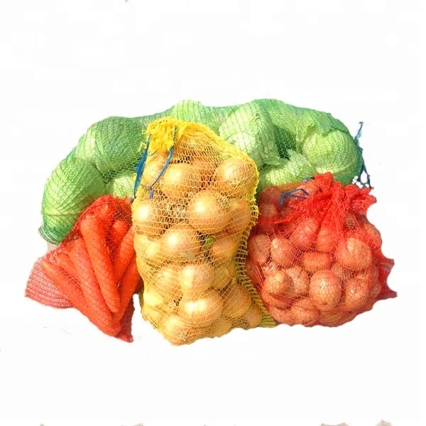 Fabricant chinois de sacs en maille Leno pour légumes, sacs en maille Raschel pour fruits, petit sac