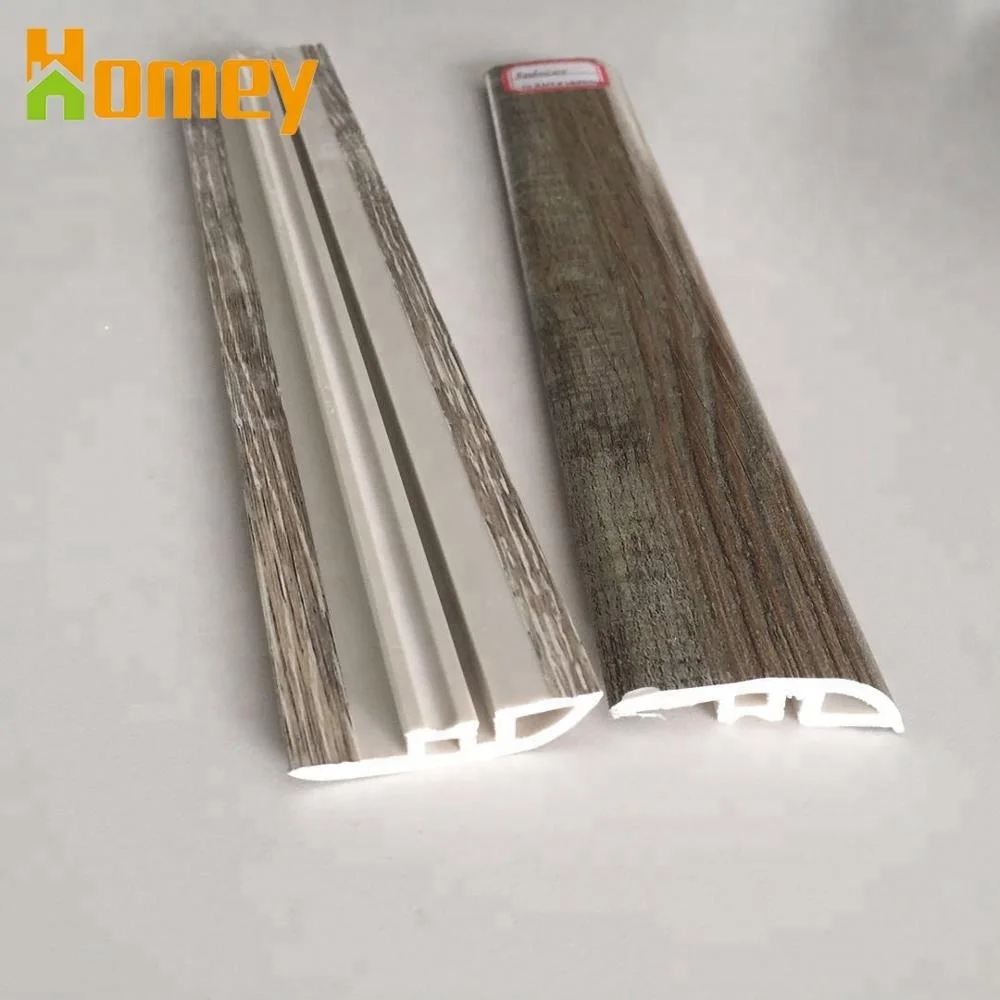 Polystyrene Modern PVC SPC Vinyl Flooring Covering Waterproof Skirting Board and Accessories Reducer
