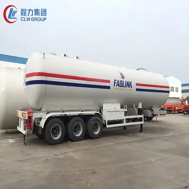 Переносной трейлер-танкер для хранения пропанового газа с объемом от 30000 до 60000 литров