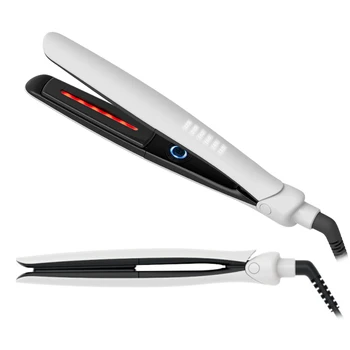 CE certification Hot selling LED Infrared hair straightener Professional heating plate flat iron