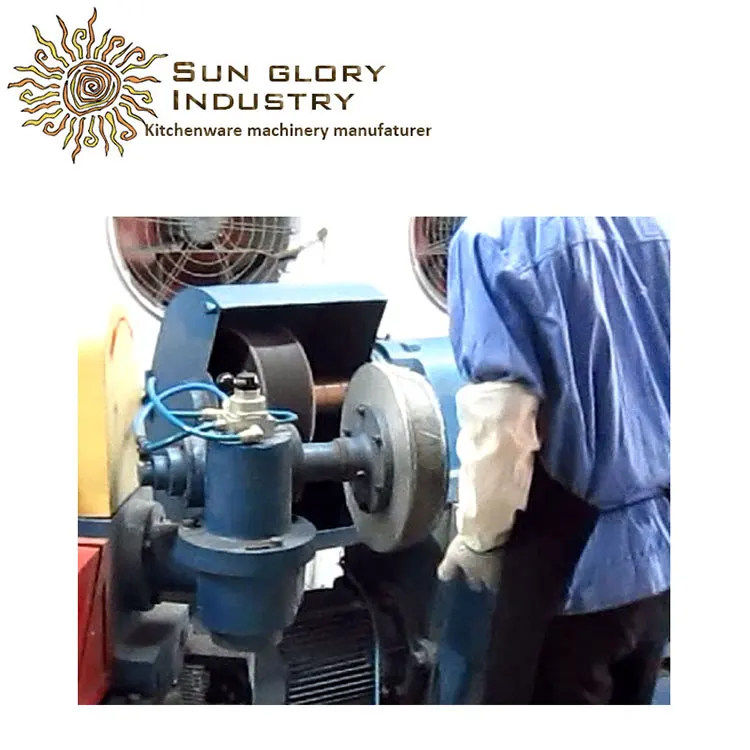 Double Heads Semi Automatic Cookware Lid Metal Polishing Machine Polishing Machine