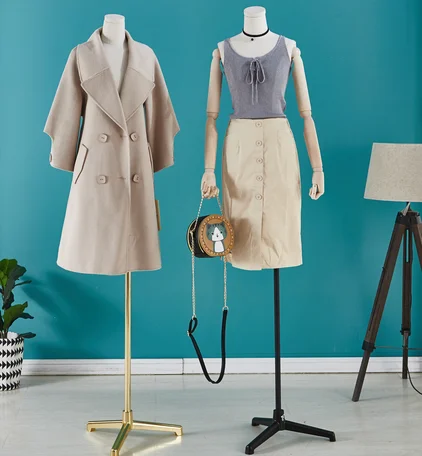 Dress Form FeMale Mannequin for Business Suit Half Body Mannequin Stand