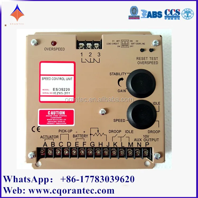 The Portable Generator Part Speed Control Unit 5500e ESD5500E