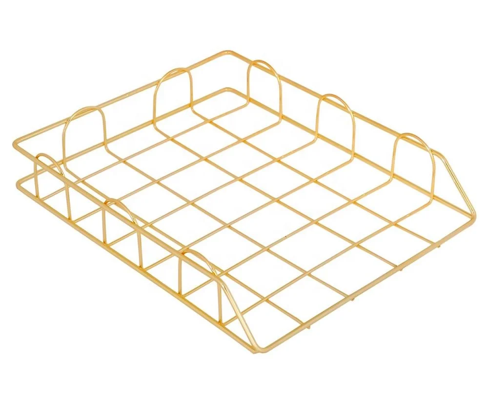 
 Офисные принадлежности, металлический Настольный органайзер, Штабелируемый органайзер для документов, букв  