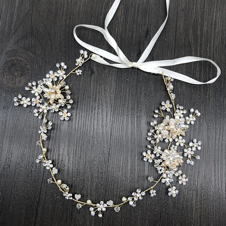 SHSS2024 горячая Распродажа золотого и серебряного цвета свадебные аксессуары для волос, ювелирные изделия, свадебные повязки на голову