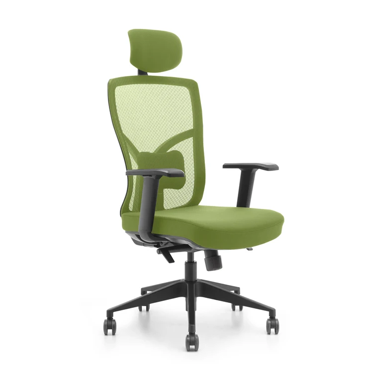 Дешевые Современные Сетки офисный стул с поясничной с нейлоновой базой