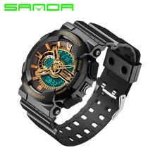 2016 Nova Marca SANDA Moda Homens Relógio G Estilo do Relógio Digital de Choque À Prova D’ Água Esportes Relógios Militares S Homens Relogio masculino