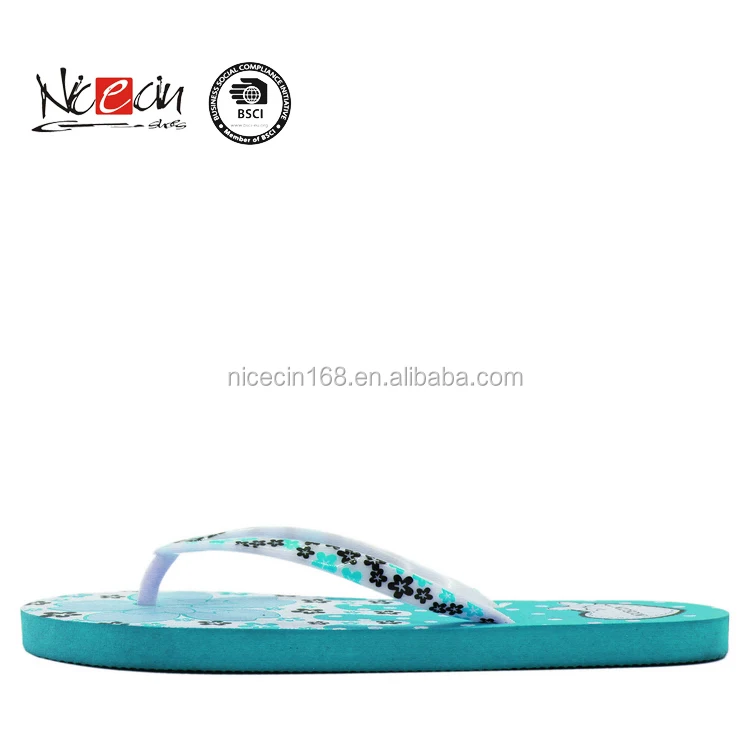 Сердце-образный трафаретная печать флип-флоп