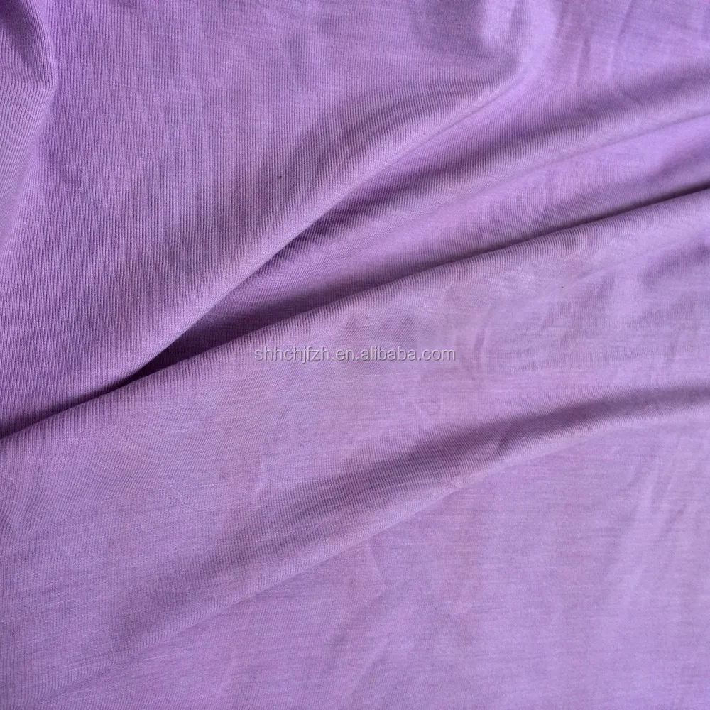220gsm Bambus-Kohlenstoff-Spandex-Jersey-Strickstoff  Bambus-Aktivkohle-Elastan-Jersey-Strickgewebe