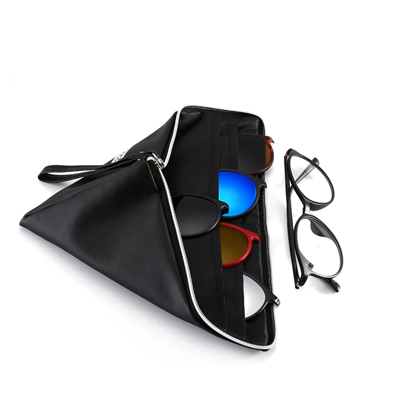 5Pcs Classic Polarized Magnetic Clip on Sunglasses for Driving Glasses Night Vision