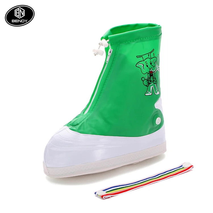 Детский мультяшный водонепроницаемый чехол для обуви из ПВХ езды на велосипеде и занятий открытом воздухе в дождливый