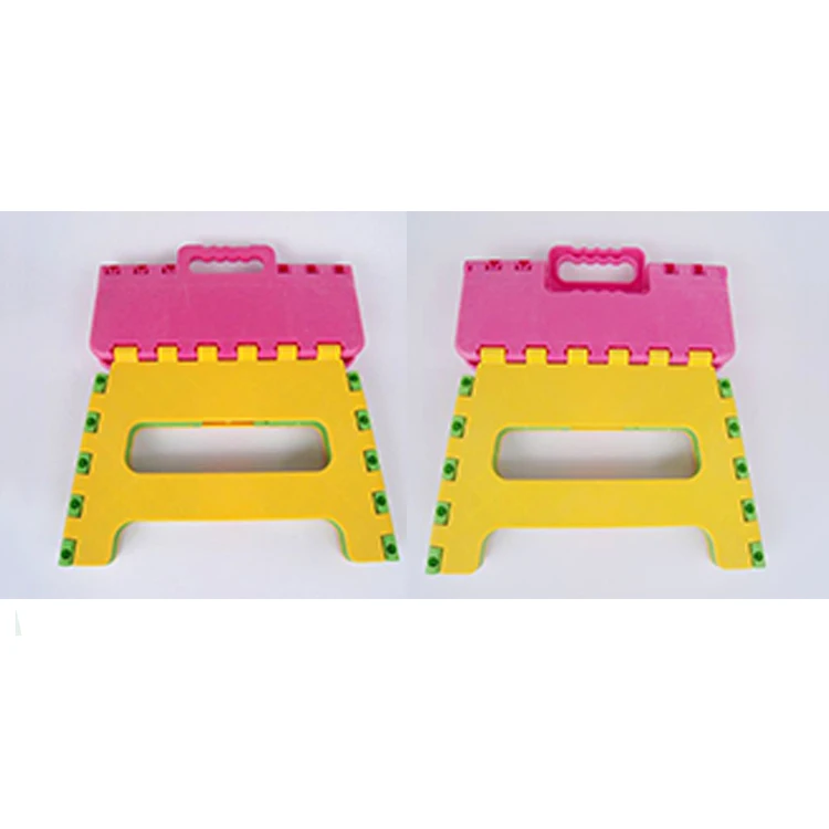 
33CM Plastic Folding Step Stool, Portable Small Folding Chair, Outdoor Camping Foldable Stool 