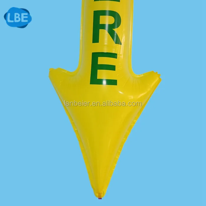 S-Oil Korea Custom Arrow Shape Foil Helium Parking Balloons
