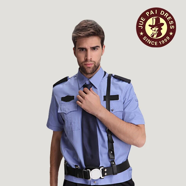 Dark Blue Military Mens Short Sleeve 