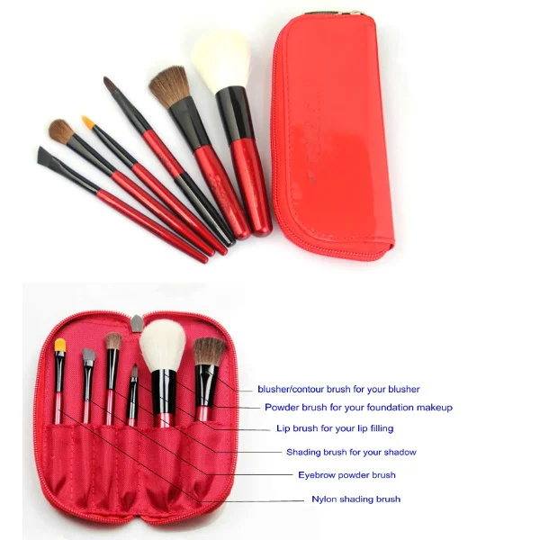 Деревянный набор для макияжа Кабуки, косметический набор jaf от производителя, кисти из белого мрамора