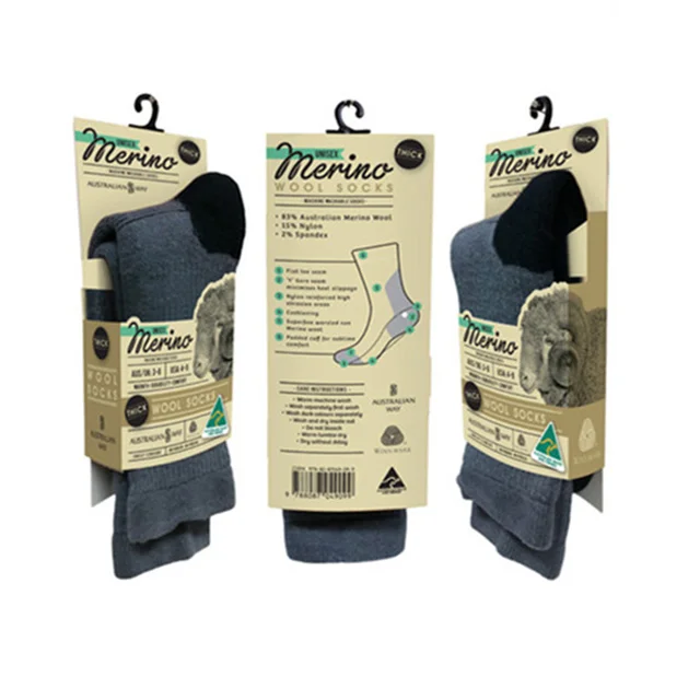Custom with Logo Sock Packing Labeling Sleeve Kraft Paper Cardboard Sock Packaging Wholesale details