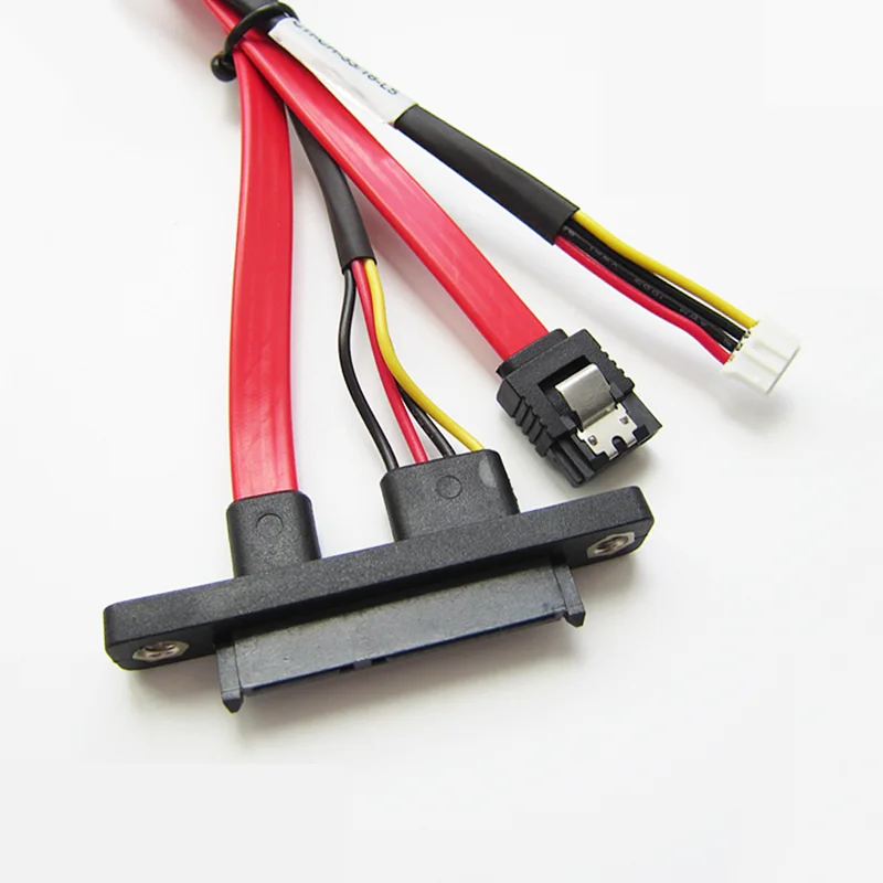 
До 180 градусов Sata 7pin кабель/4pin разъем 22pin Sata 7 + 15pin плоский кабель ПВХ под заказ 