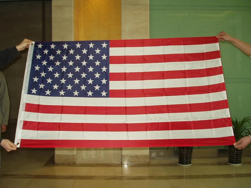 90x150cm USA flag 68D polyester