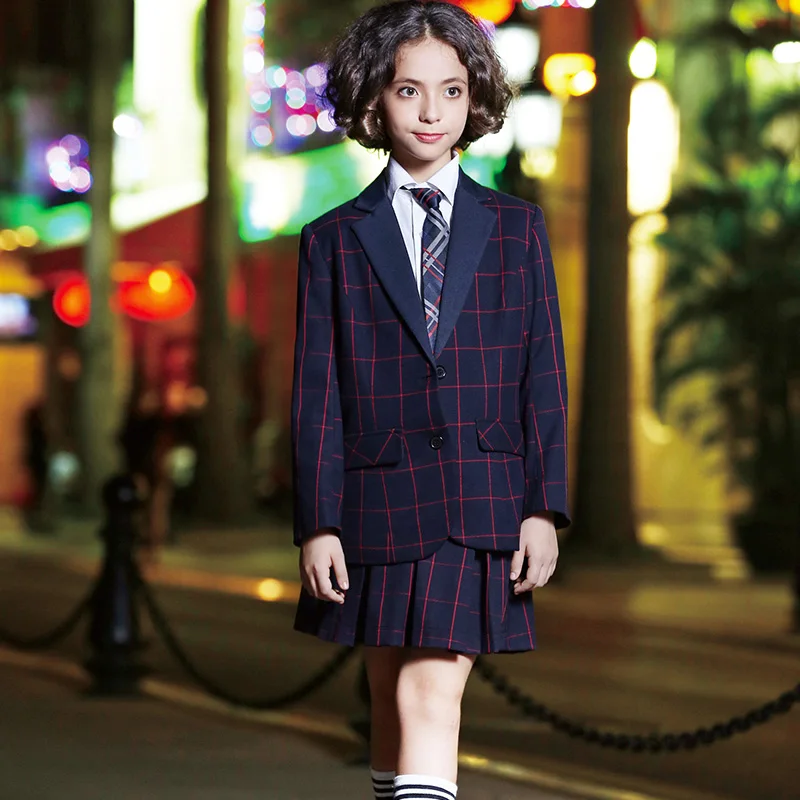High Quality Korean School Uniform Custom Primary and Middle School Uniform Designs for Girls and Boys