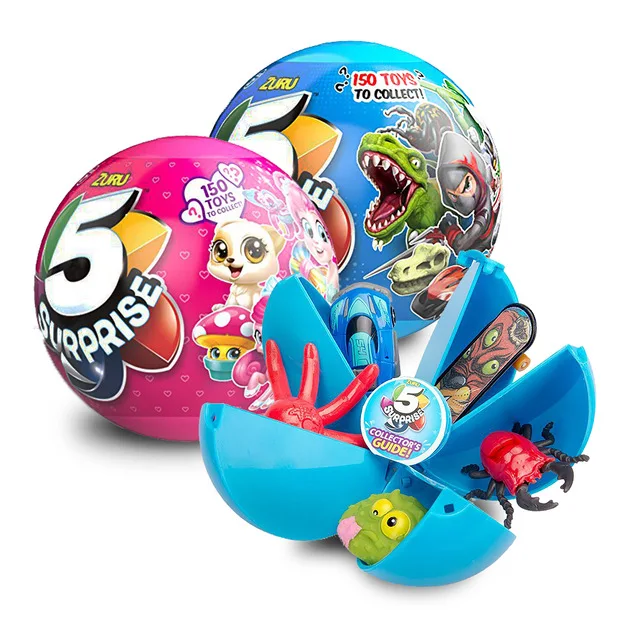 Лидер продаж, популярный подарок, новинка, забавная игра, мяч-сюрприз с 5 лепестками, интересный Розовый Лепесток для девочек, голубой мяч-сюрприз для мальчиков, 8,5 см