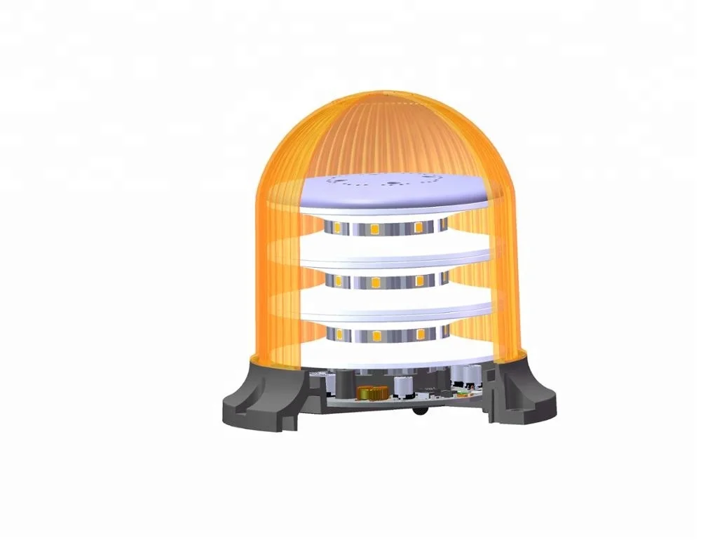 LED Rotation Beacon  Strobe Warning Light for Backhoe Compactor Loader Dozer Excavator Grader  Roller Tractor