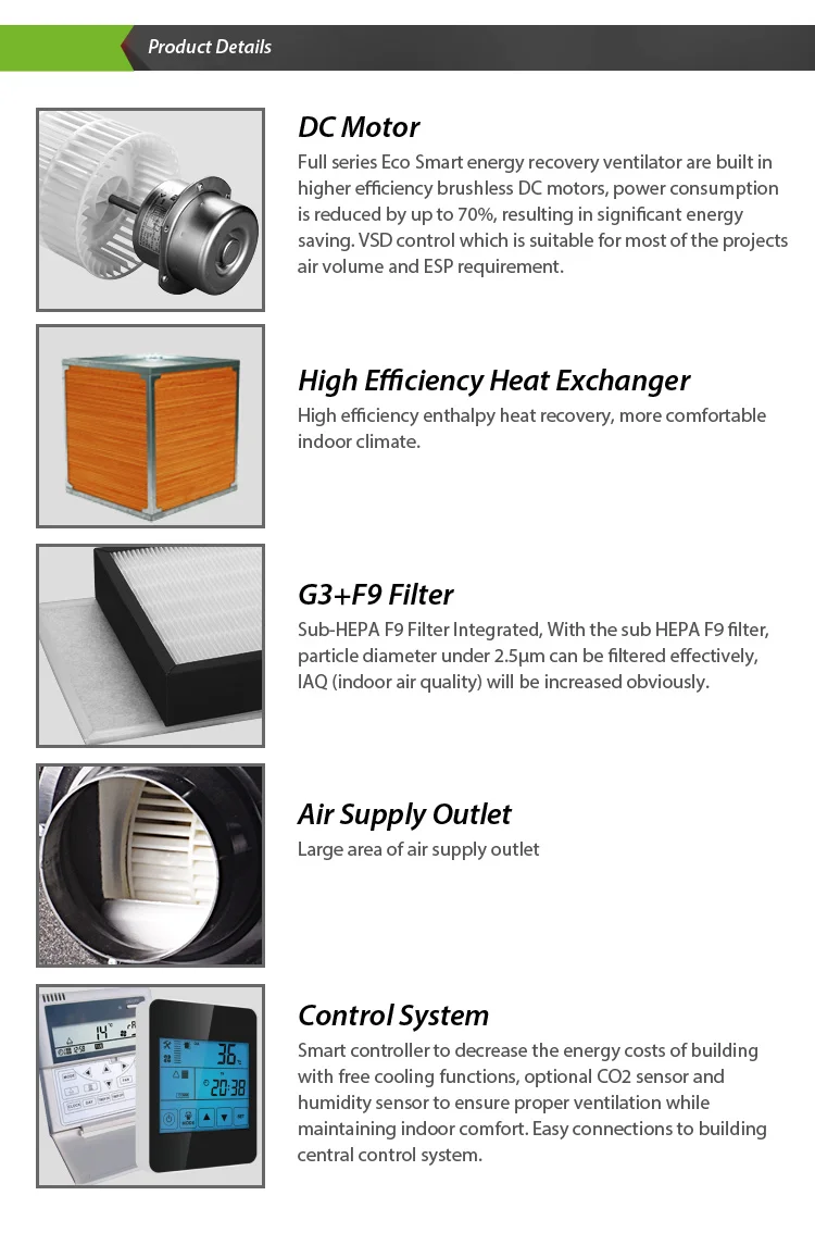Air Handling Units, ERV, HRV, HVAC - detail 6