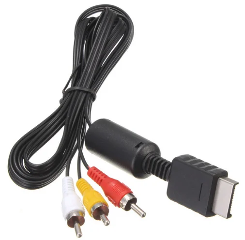 1.8M for PS2 AV Cable Line Audio Video Component Cables Cord Wire 3 RCA TV Lead for PS1/PS2/PS3 Game Console AV Cable