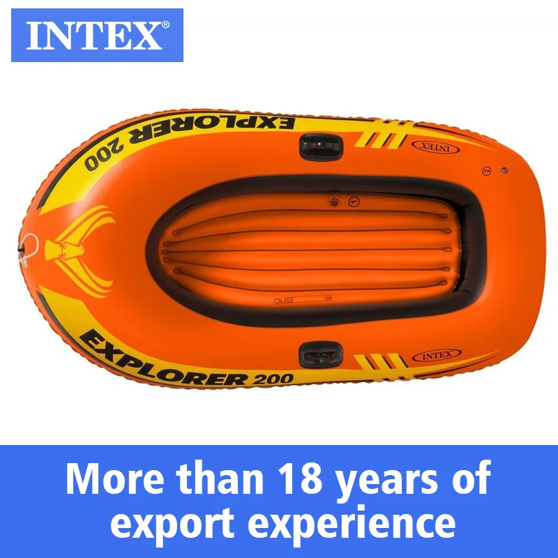 たーぼー INTEX 58331 Portable Folding Inflatable Boat Set for Lakes