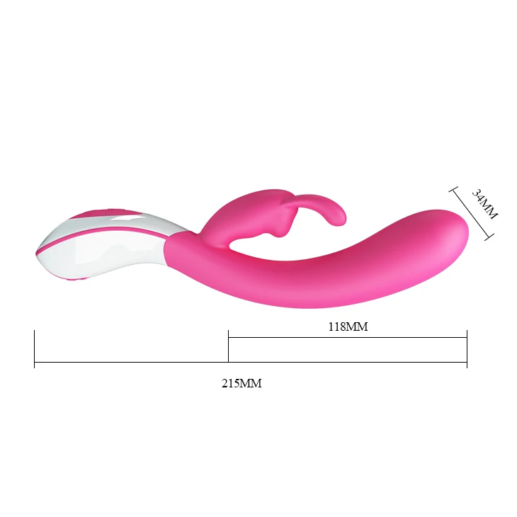 Silicone G Spot Rabbit Vibrator for Women Dual Vibration Volume Controlling Massager Sex Toys