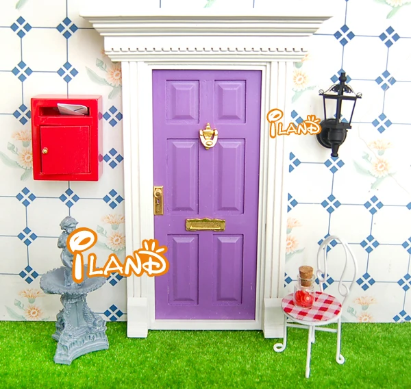 
Миниатюрный маленький почтовый ящик Iland OA021B, деревянный ящик для кукольного домика с надписью 