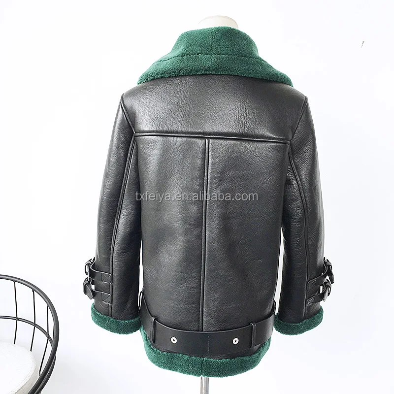 
Двухсторонняя кожаная парка оптом/женская кожаная зимняя куртка/Женская Овчина ягненка 