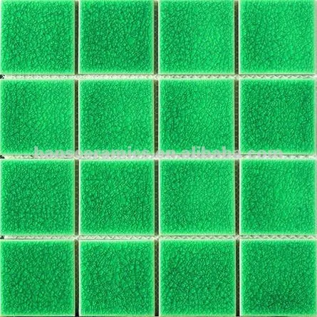 Ceramic Mosaic Green Crackle Glaze Mosaic Tile Fb7381 Buy Ceramic Mosaic Green Crackle Glaze Mosaic Tile Swimming Pool Tile Mosaic Tile Product On Alibaba Com