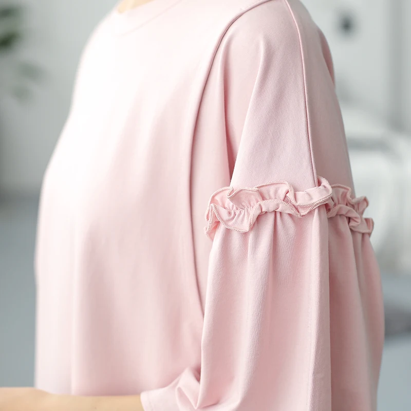 
Оптовая продажа, одежда для кормления грудью из хлопка и спандекса 