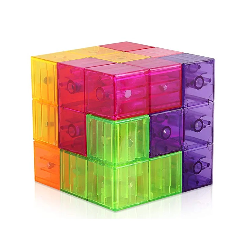 Children's Learning Promotional Magic Cube Puzzle Magnetic Cube for Kids