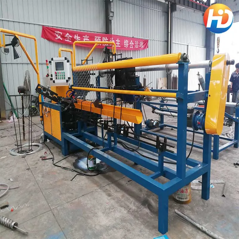 Easy-to-Operate Double Wire Chain Link Machine in India Featuring PLC Motor Bearing Gear Components for Wire Fence Making