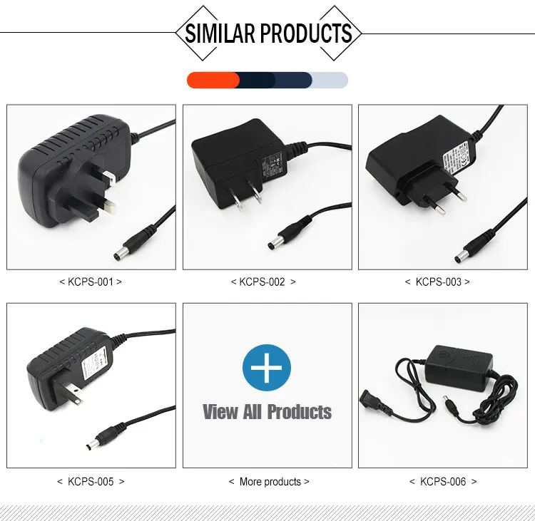 AC to DC power cord Wall Charger output DC 12V 1000mA 13