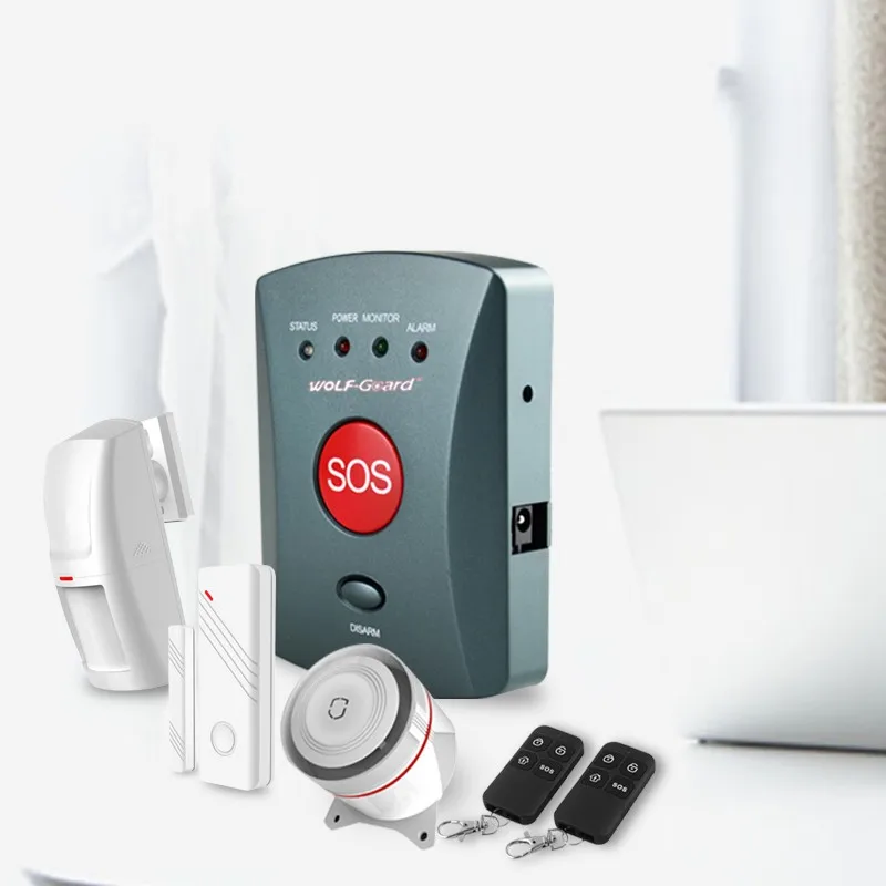 Sos Gsm HOME ALARM Security SYSTEM Emergency Elderly People Use