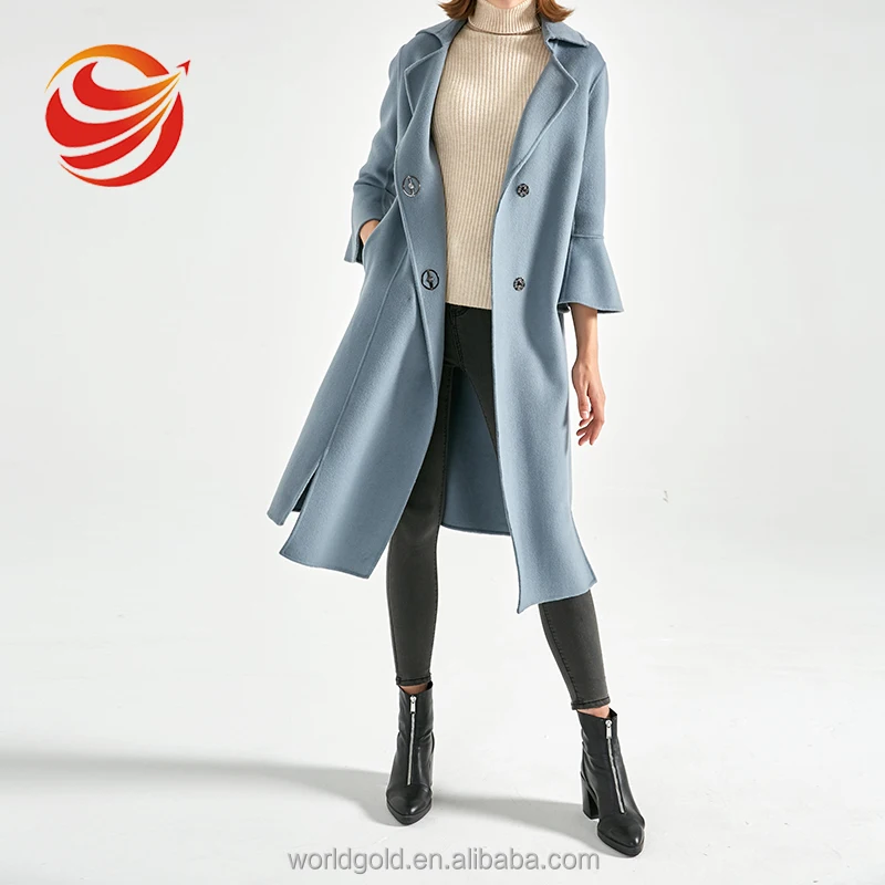 blue wool coat ladies