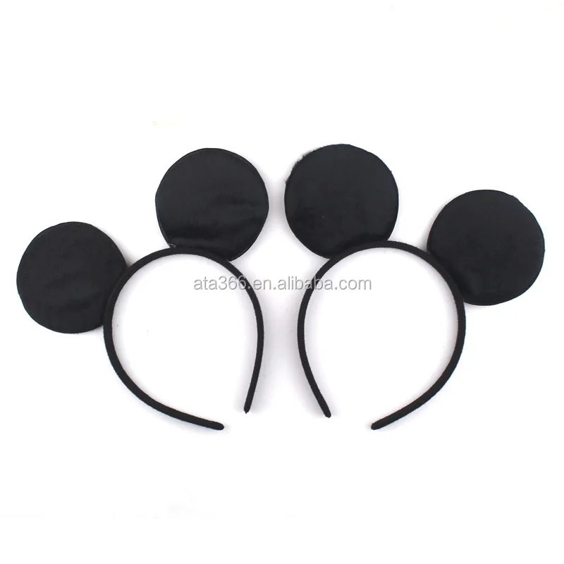 A 12 Pcs Oreilles Souris Noire, Mickey Oreilles, Bandeaux Minnie