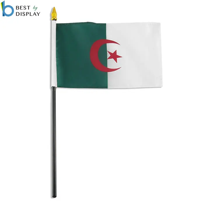 Nation Algeria Polyester Country Flag With Fringe