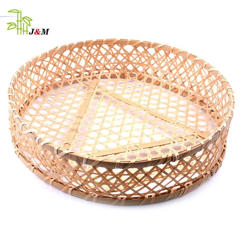 Wholesale Natural Food-safe Fruit Storage Bamboo Basket Handmade ...