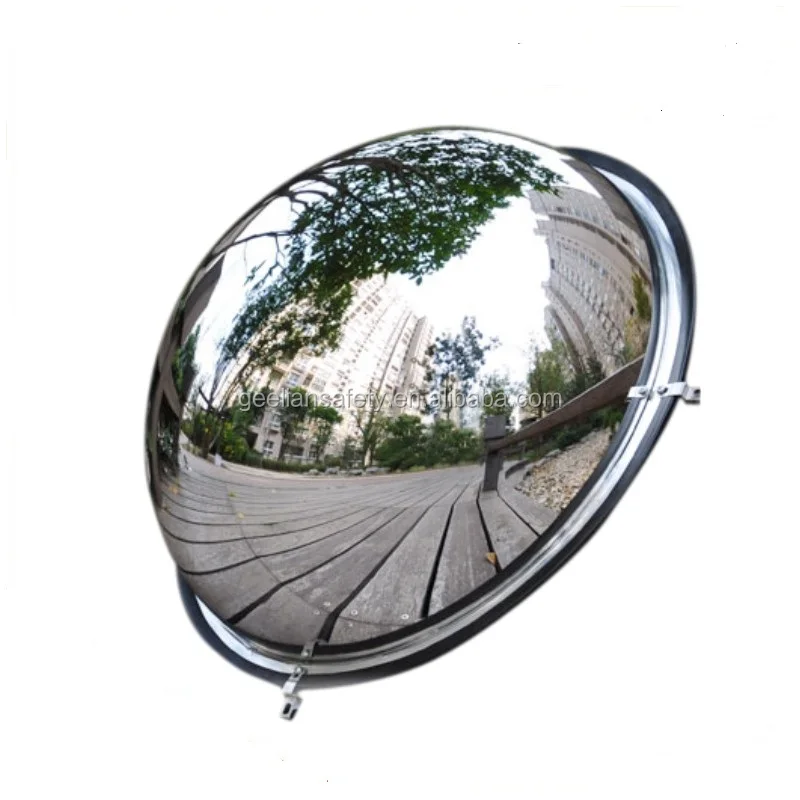 Miroir Convexe Demi-Dôme Panoramique 180° – Sécurité Anti-Angles Morts Pour Magasins, Bureaux Et Entrepôts – Acrylique Haute Qualité Ø30 Cm
