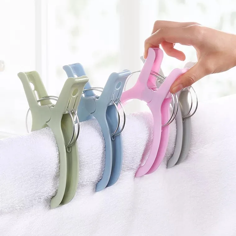 Plastic Clothes Pegs Quilt Hanging Clip Clamps Jumbo Beach Towel Clips Chair Clips Towel Holder for Pool Chairs on Cruise