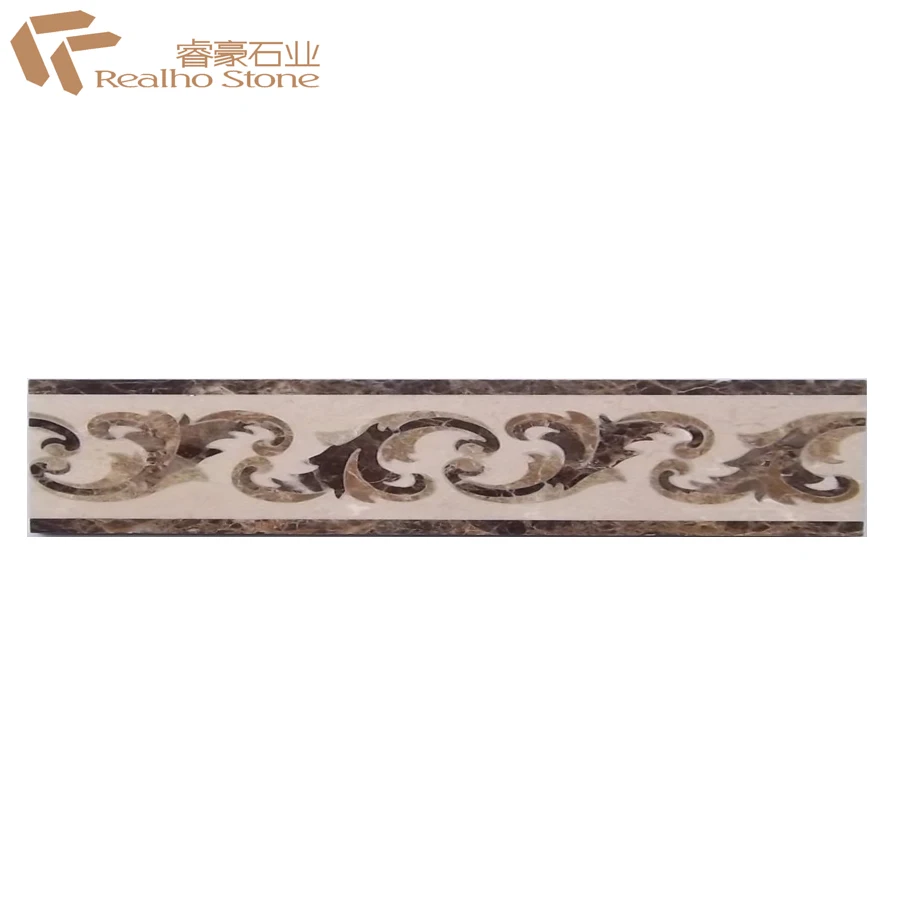 Italian Marble Flooring Border Designs for Door and Floor